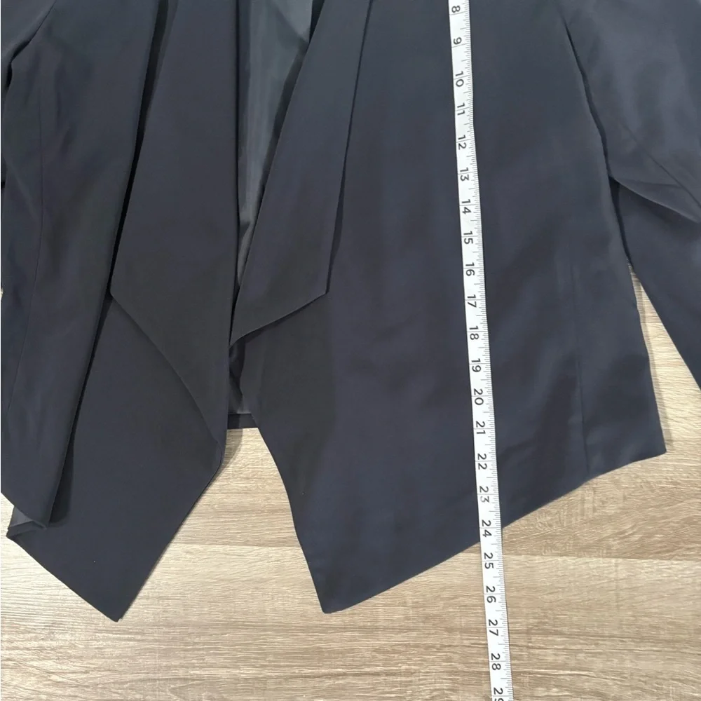 Banana Republic Women's Navy Draped Open-Front Jacket